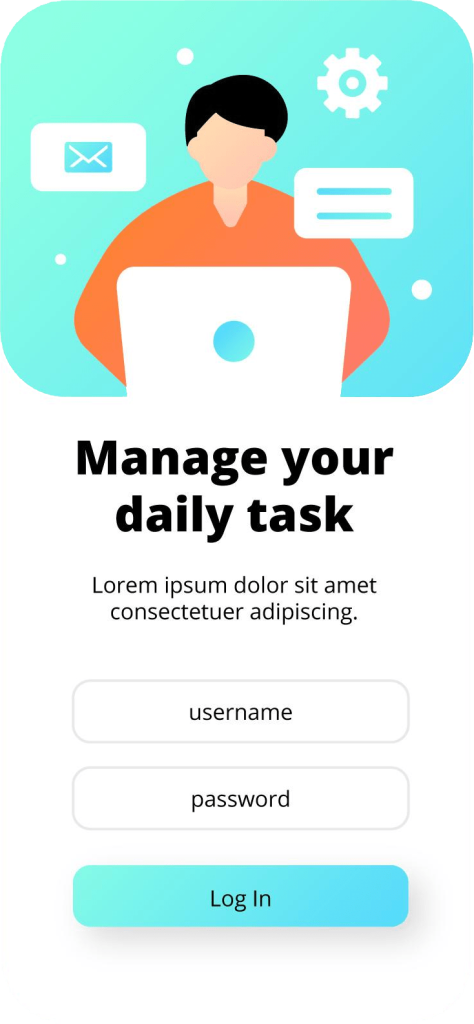 task management app concept