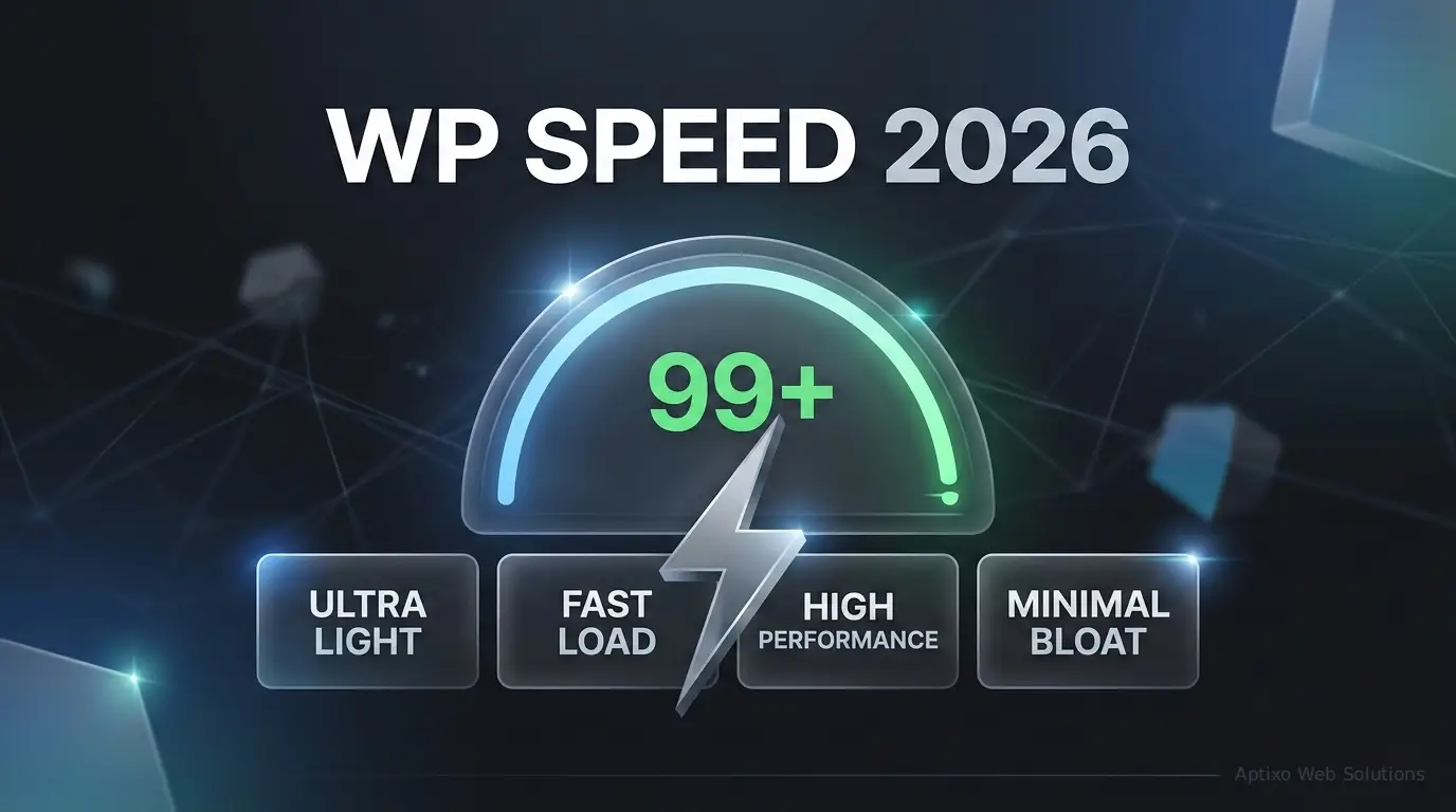 Aptixo guide showing 100/100 Google PageSpeed Insights score for a WordPress website